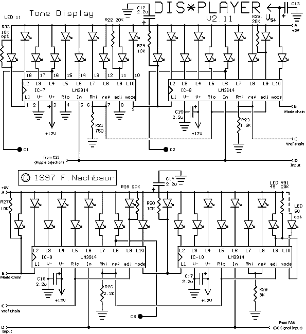 Dis*Player Schematic: LED display