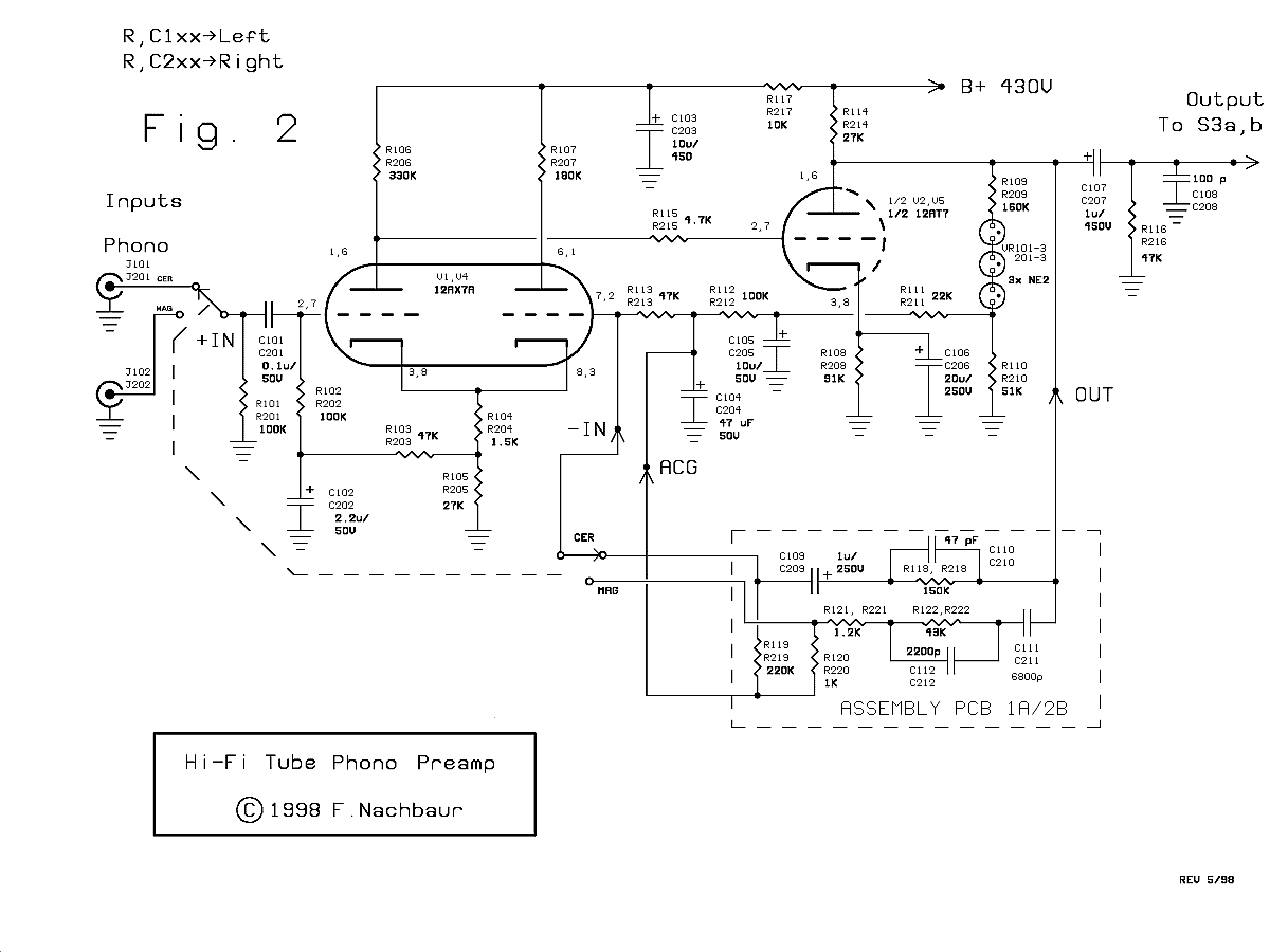 Fig. 2: Phono Preamplifier