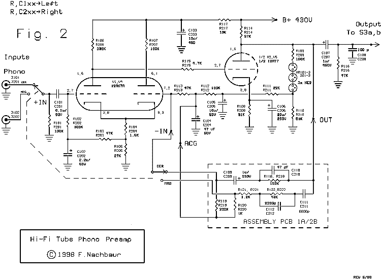 Fig. 2: Phono Preamplifier