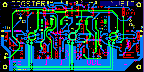 Preamp board layout