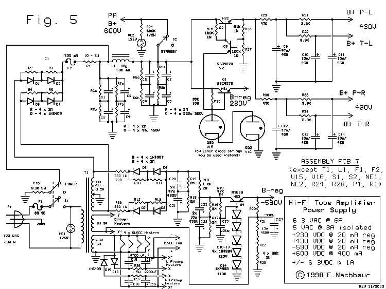 Fig. 5: Full Amplifier Power Supply